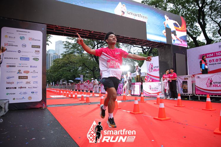 Race photo from Smartfren Run 2024
