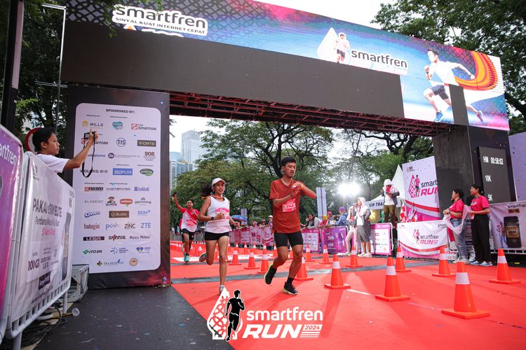 Race photo from Smartfren Run 2024
