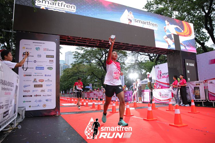 Race photo from Smartfren Run 2024