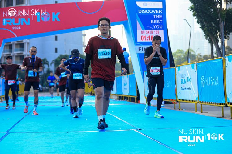 Race photo from Nu Skin Run 10K