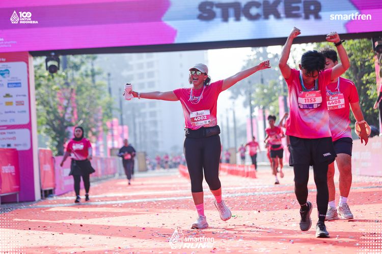Race photo from Smartfren Run 2025 