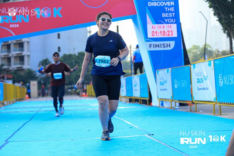 Race photo from Nu Skin Run 10K
