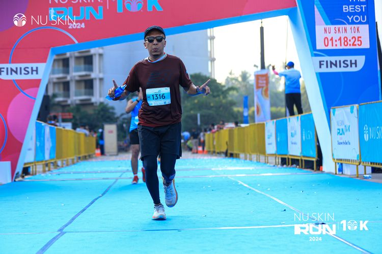 Race photo from Nu Skin Run 10K