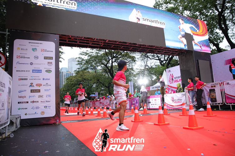 Race photo from Smartfren Run 2024