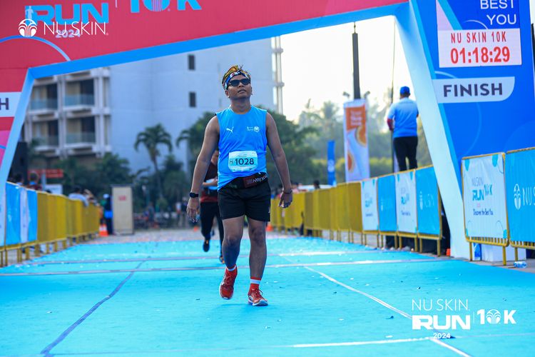 Race photo from Nu Skin Run 10K