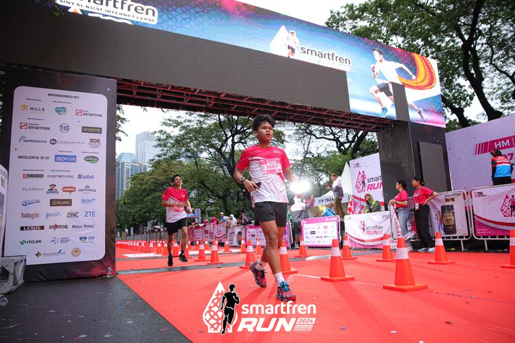 Race photo from Smartfren Run 2024