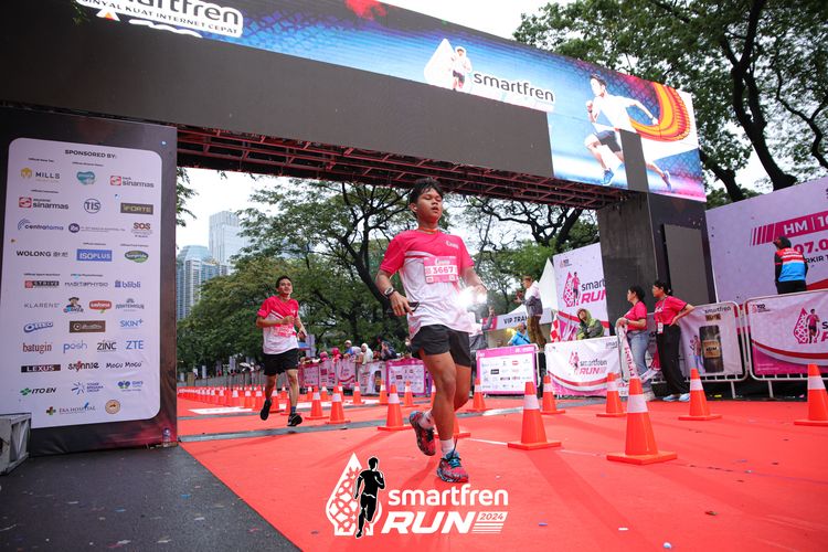 Race photo from Smartfren Run 2024