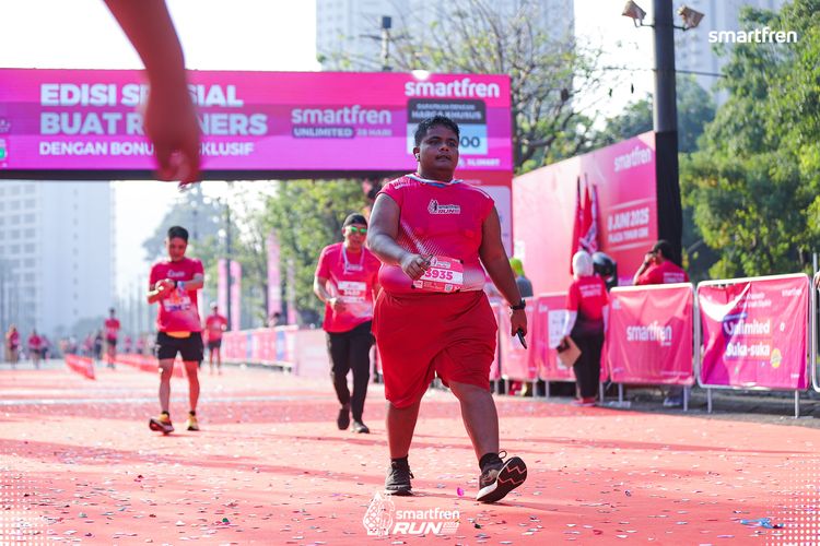 Race photo from Smartfren Run 2025 