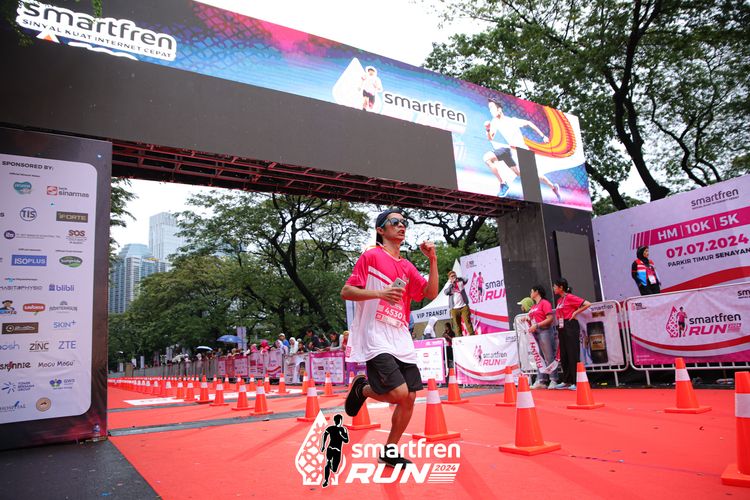 Race photo from Smartfren Run 2024