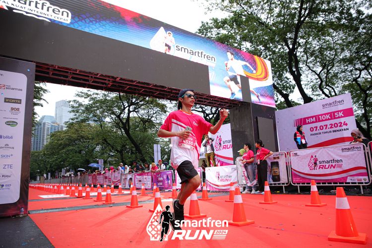Race photo from Smartfren Run 2024