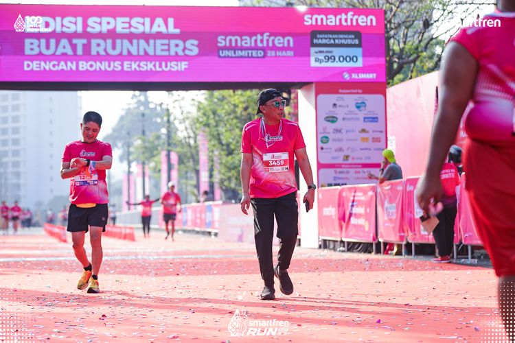 Race photo from Smartfren Run 2025 