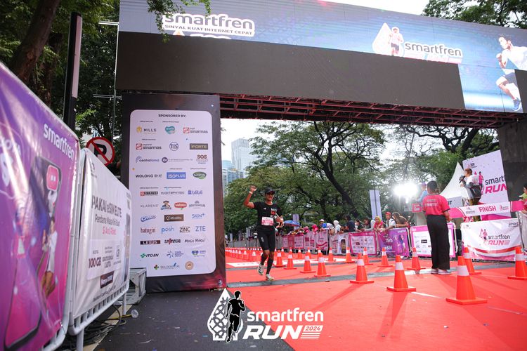 Race photo from Smartfren Run 2024
