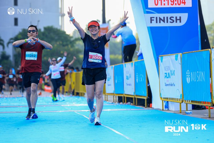 Race photo from Nu Skin Run 10K