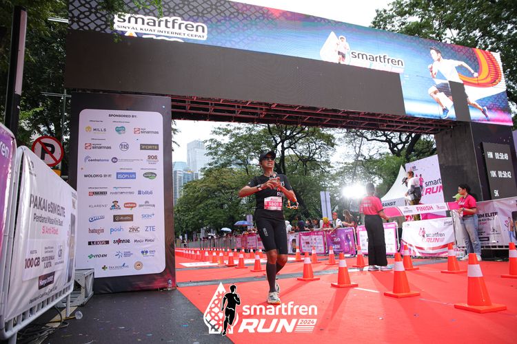 Race photo from Smartfren Run 2024