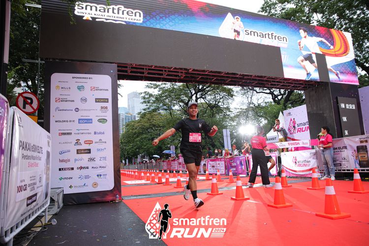 Race photo from Smartfren Run 2024