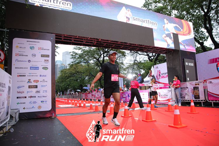 Race photo from Smartfren Run 2024