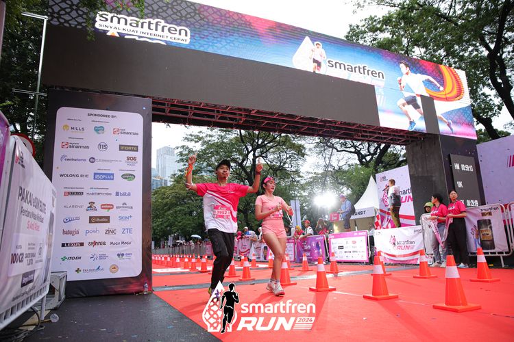Race photo from Smartfren Run 2024
