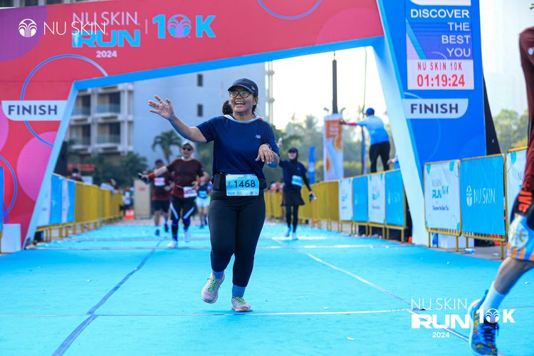 Race photo from Nu Skin Run 10K