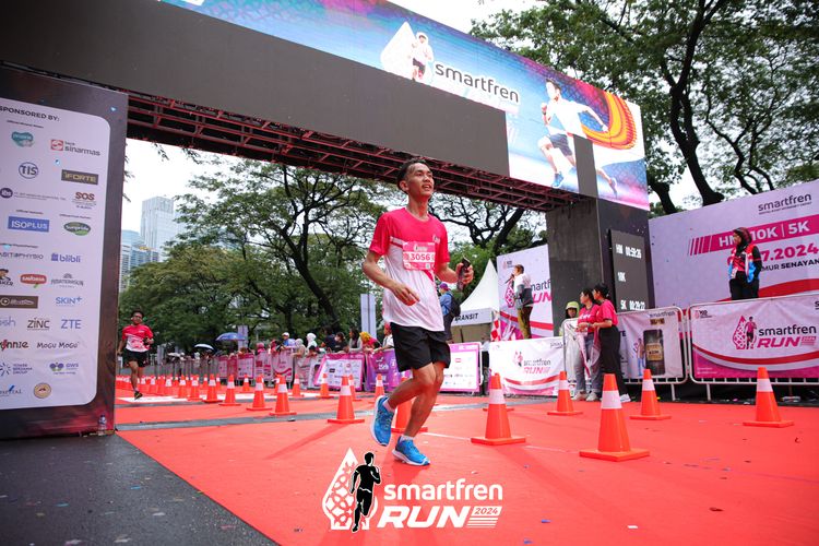 Race photo from Smartfren Run 2024