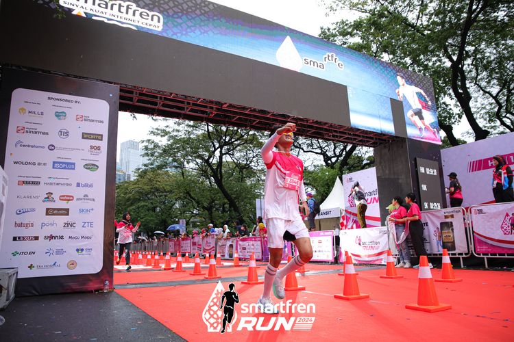 Race photo from Smartfren Run 2024