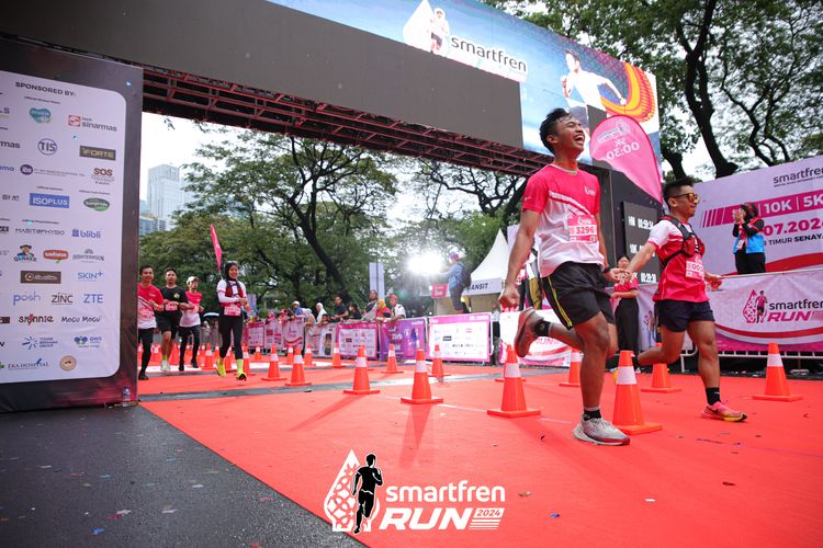 Race photo from Smartfren Run 2024