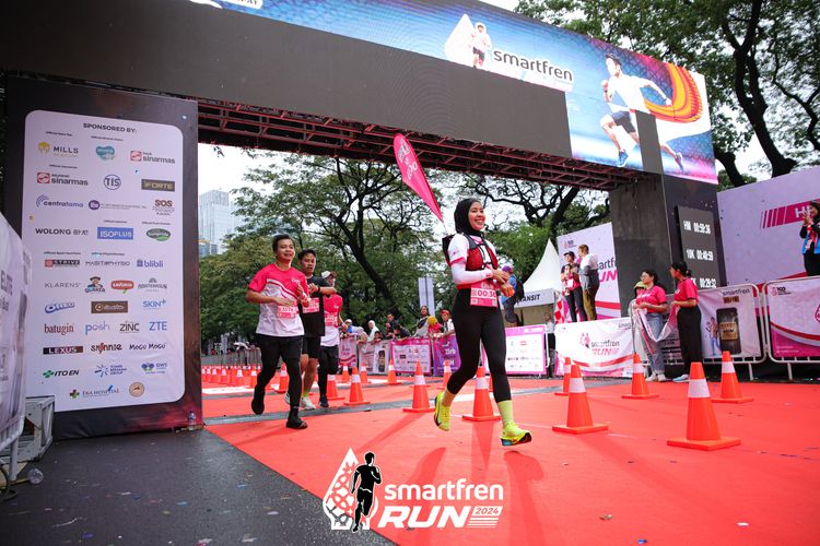 Race photo from Smartfren Run 2024