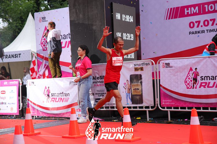 Race photo from Smartfren Run 2024
