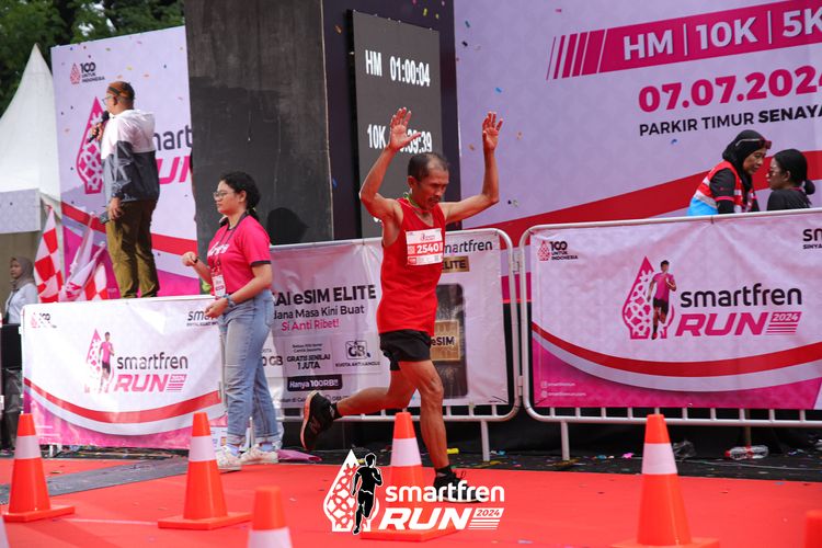 Race photo from Smartfren Run 2024