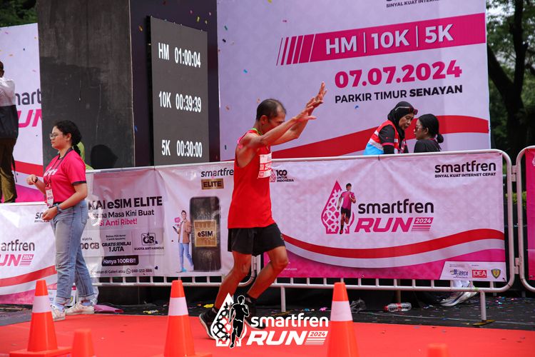 Race photo from Smartfren Run 2024