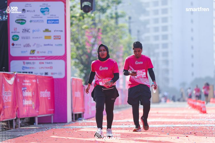 Race photo from Smartfren Run 2025 