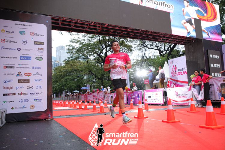 Race photo from Smartfren Run 2024