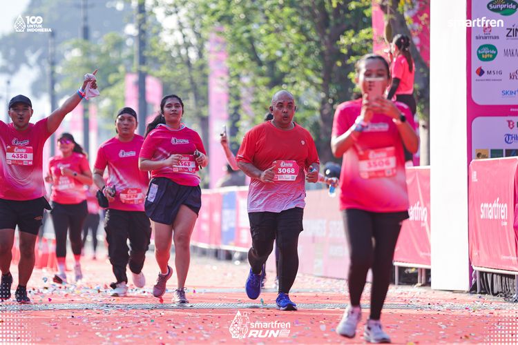 Race photo from Smartfren Run 2025 