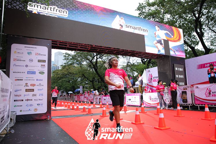 Race photo from Smartfren Run 2024