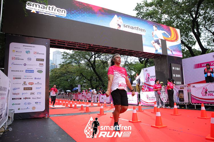 Race photo from Smartfren Run 2024