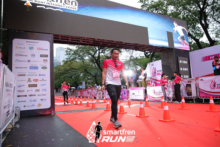 Race photo from Smartfren Run 2024