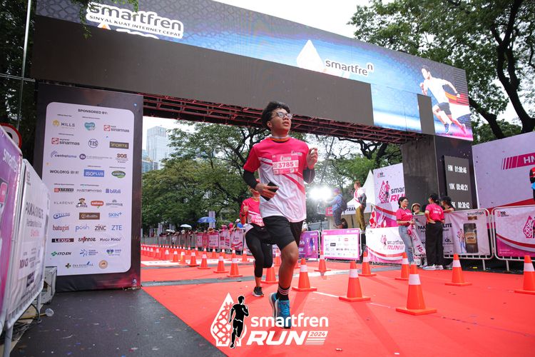Race photo from Smartfren Run 2024