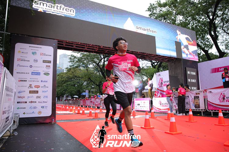 Race photo from Smartfren Run 2024