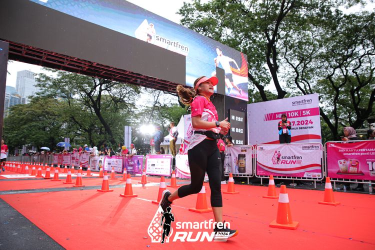 Race photo from Smartfren Run 2024