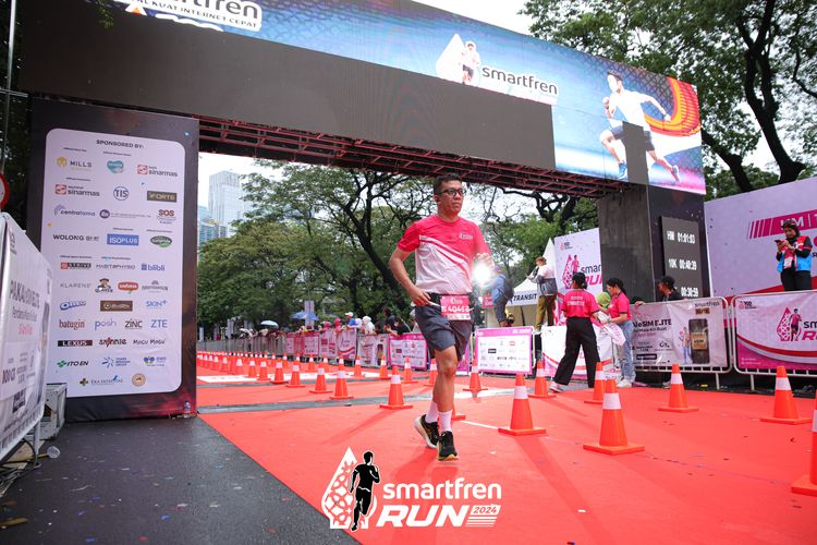 Race photo from Smartfren Run 2024