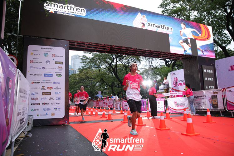 Race photo from Smartfren Run 2024