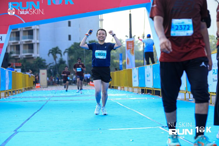 Race photo from Nu Skin Run 10K