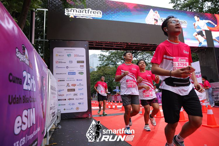 Race photo from Smartfren Run 2024