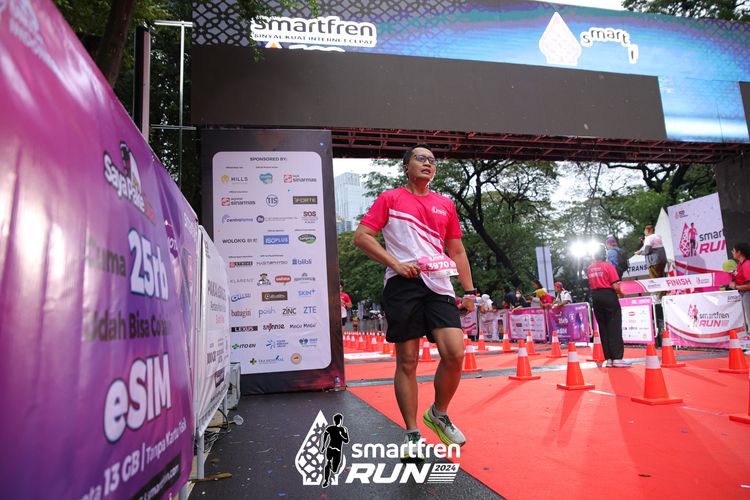Race photo from Smartfren Run 2024
