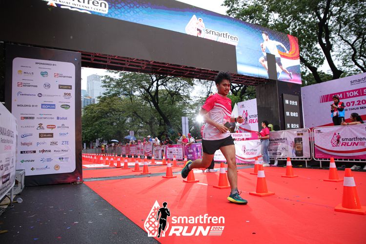 Race photo from Smartfren Run 2024