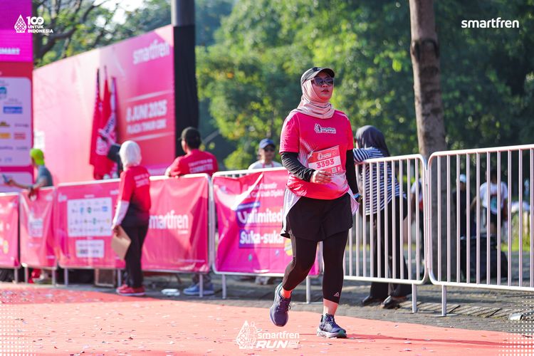Race photo from Smartfren Run 2025 
