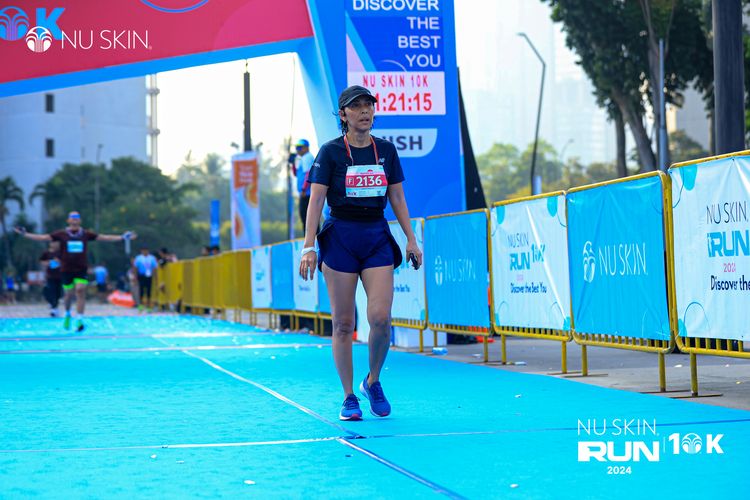 Race photo from Nu Skin Run 10K