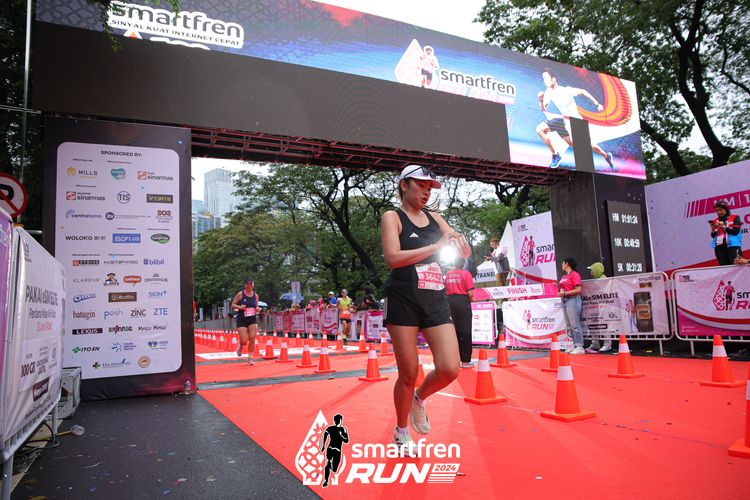 Race photo from Smartfren Run 2024