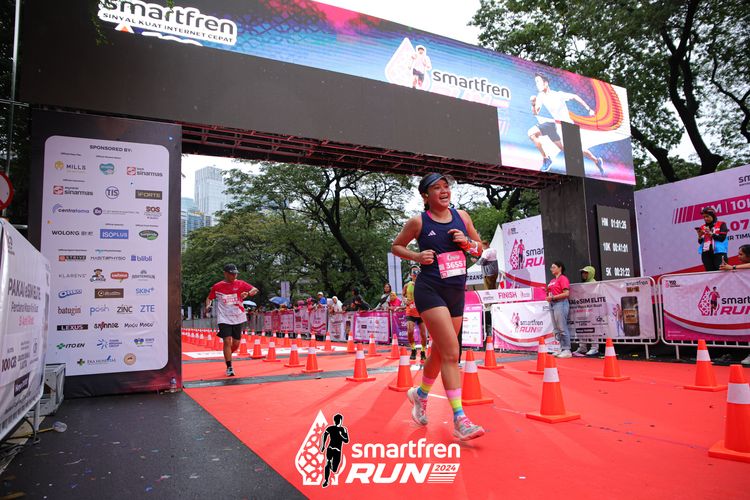 Race photo from Smartfren Run 2024