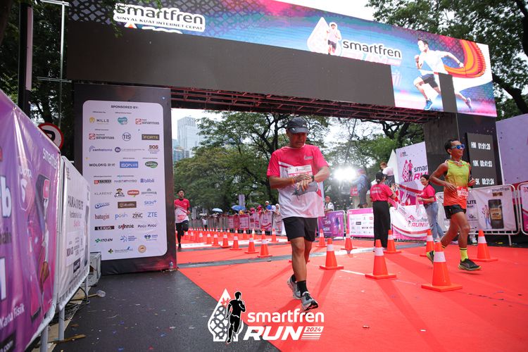 Race photo from Smartfren Run 2024
