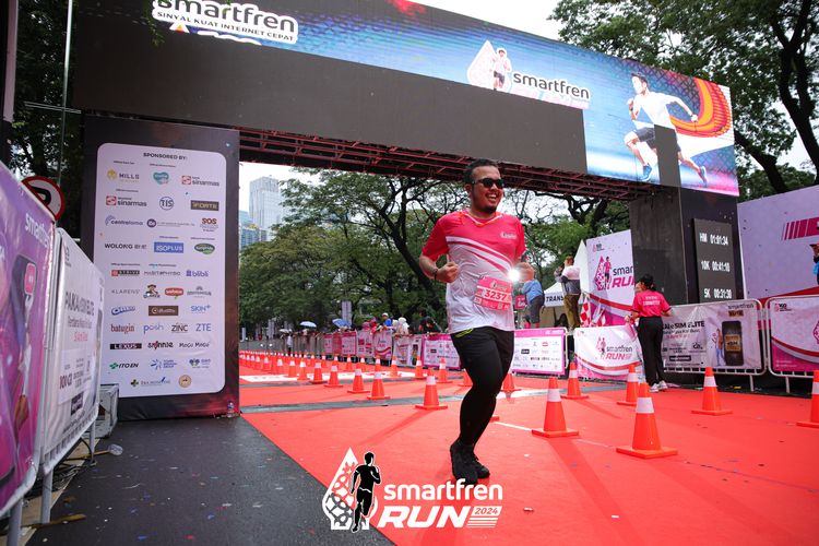 Race photo from Smartfren Run 2024